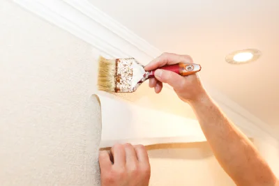Pose de papier peint à la Chaize-le-Vicomte — revêtements muraux et toiles de verre